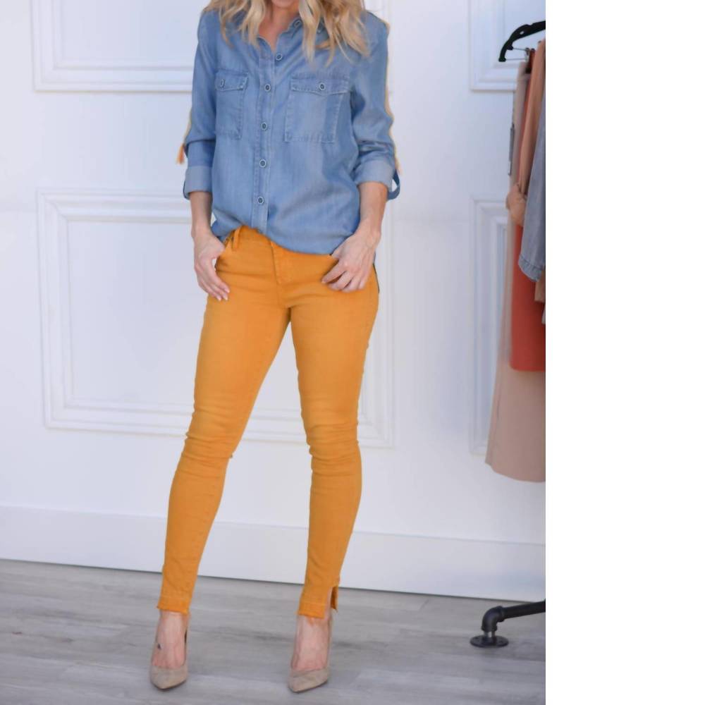 Nwt dear john denim joyrich comfort skinny in honey gold - Picture 4 of 5